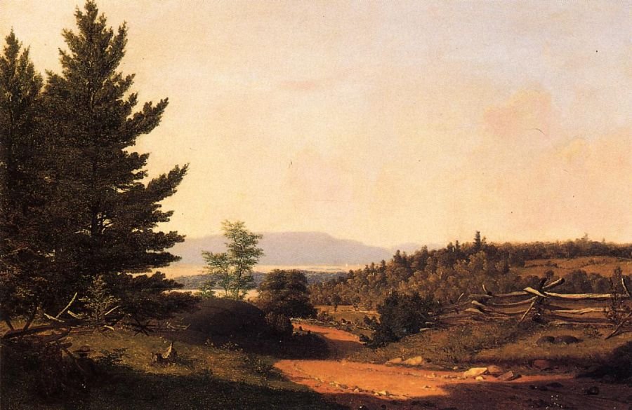 Sanford Robinson Gifford Road Scenery near Lake George